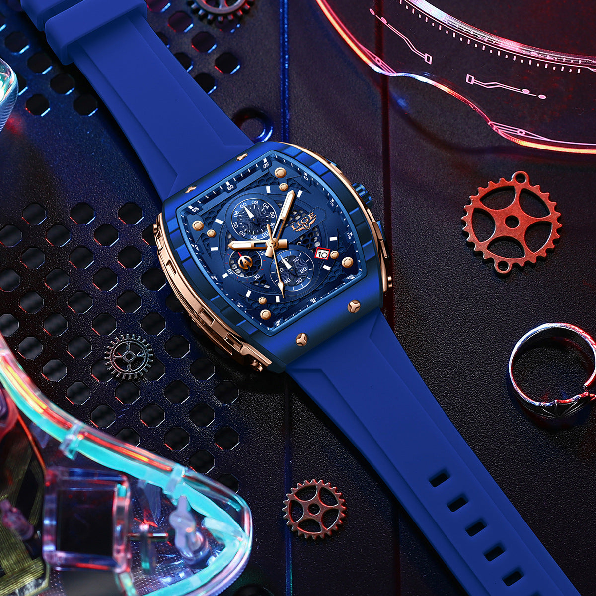 Multifunctional Luminous Waterproof Men's Sports Quartz Watch